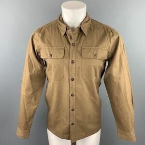 BRIDGE & BURN Size S Khaki Cotton Buttoned Jacket